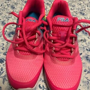 Fila Women's Bright Pink Athletic Sneakers